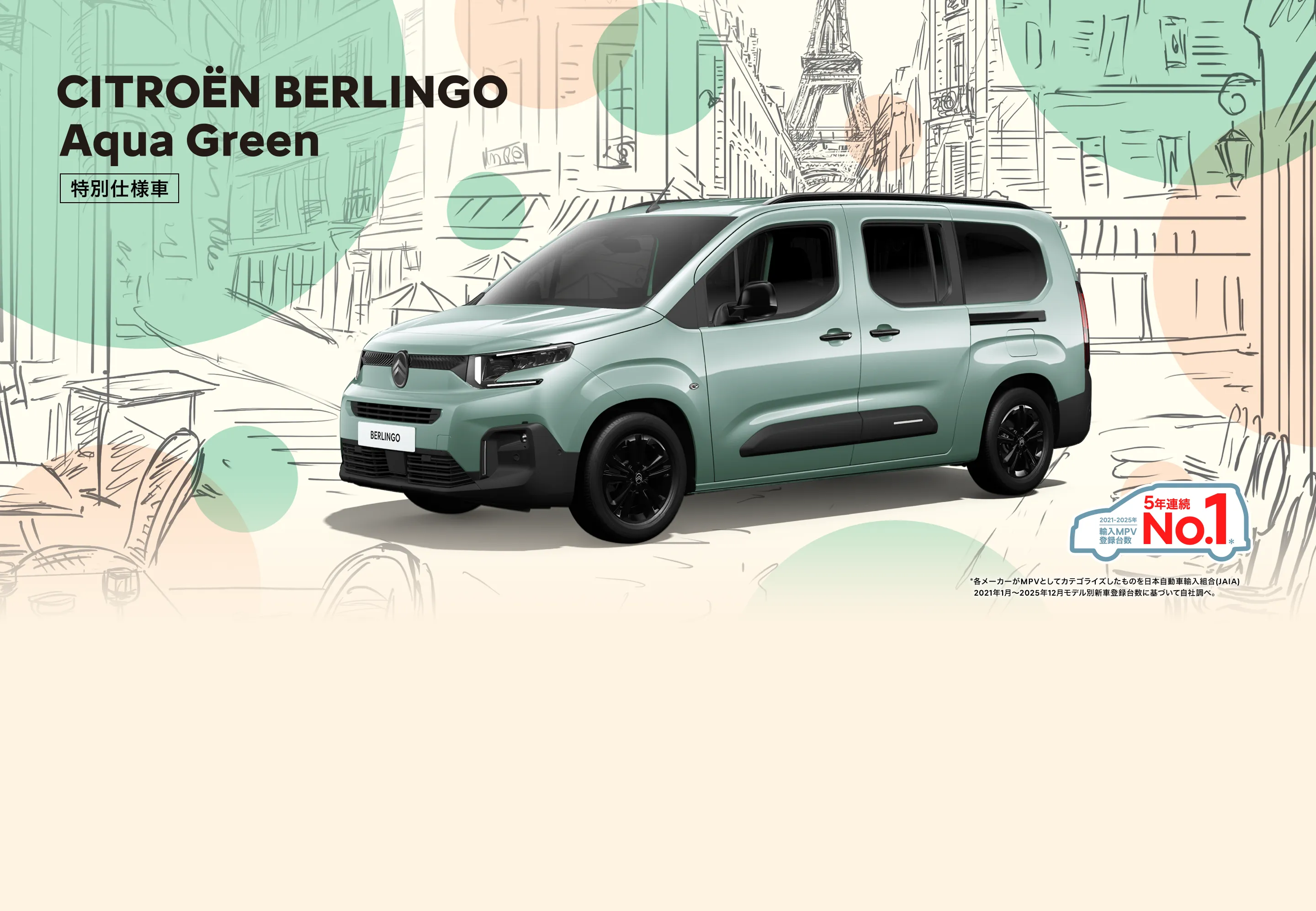 CITROËN BERLINGO Aqua Green